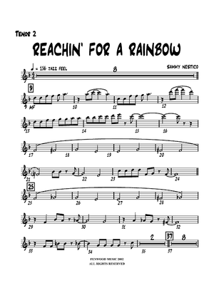 Reachin' For a Rainbow - Tenor Sax 2