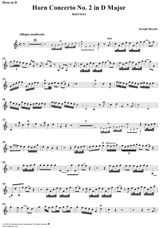 Horn Concerto No. 2 - Horn
