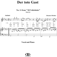 Der tote Gast - No. 11 from "28 Volkslieder"  WoO 32