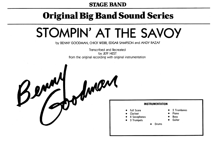 Stompin' At The Savoy - Score