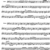 Sonata e minor - Bass