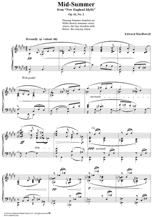 Mid-Summer, Op. 62, No. 2