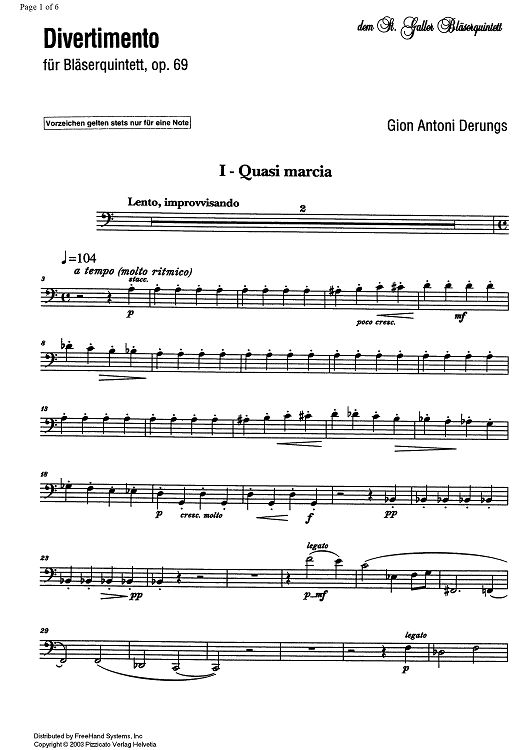 Divertimento Op.69 - Bassoon