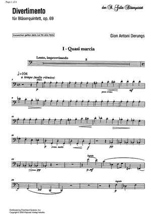 Divertimento Op.69 - Bassoon