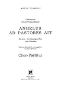 Angelus ad pastores ait - Choral Score