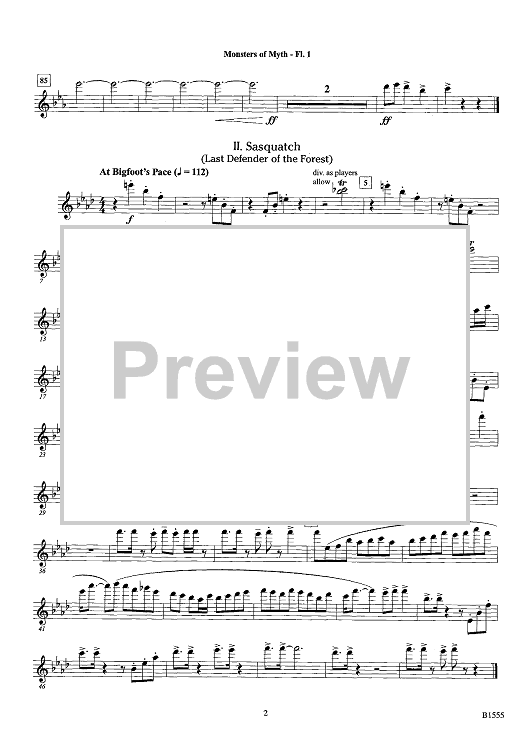mechanical monsters flute sheet music Monsters of Myth - Flute 1" Sheet Music for Concert Band