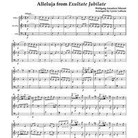 Allelujah from Exultate Jubilate - Score