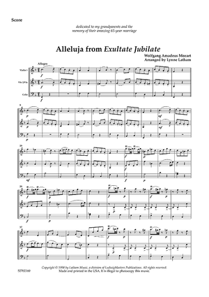 Allelujah from Exultate Jubilate - Score