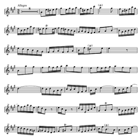 Sonata A Major BWV 1014 - Score