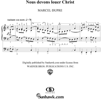 Give Praise to Christ Jesus, from "Seventy-Nine Chorales", Op. 28, No. 14