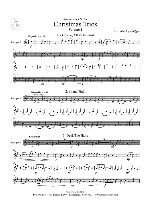 Christmas Trios, Volume 1 - Trumpet 1