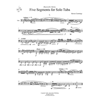 Five Segments for Solo Tuba - Tuba