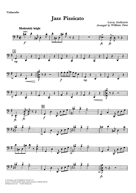 Jazz Pizzicato - Cello