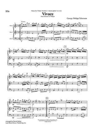 Vivace - from Sonata in F Major - Score