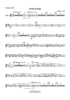 Twist of Fate - Trumpet 3 in B-flat