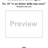 Recitative and Aria: A un dottor della mia sorte, No. 10 from "Il Barbiere di Siviglia"