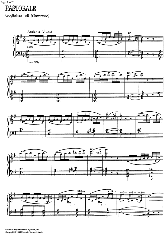 Overture pastorale from Wilhelm Tell