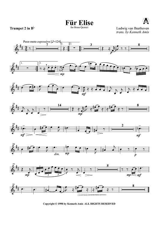 Für Elise - Trumpet 2