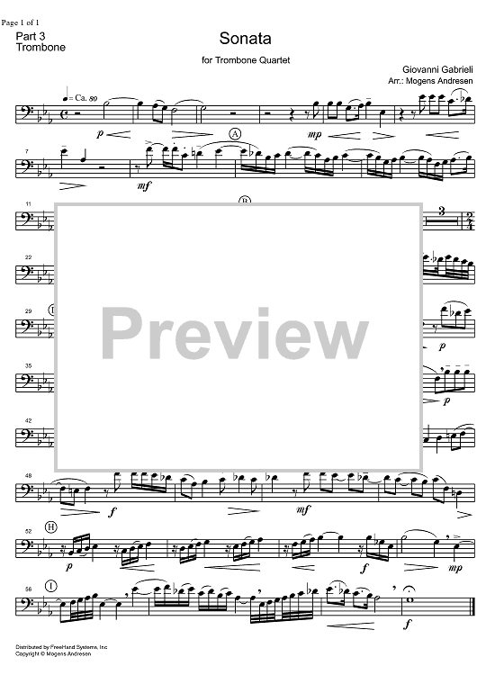 Sonata - Trombone 3