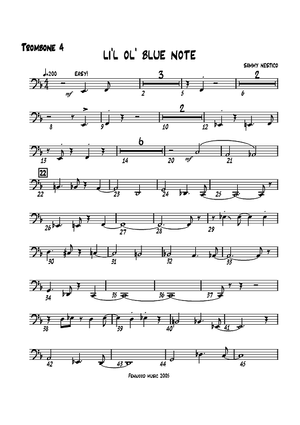 Li'l Ol' Blue Note - Trombone 4