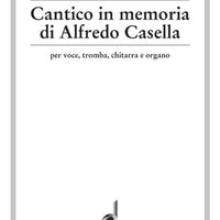Cantico in memoria di Alfredo Casella - Performance Score