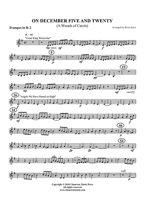 On December Five and Twenty (A Wreath of Carols) - Trumpet 2 in Bb
