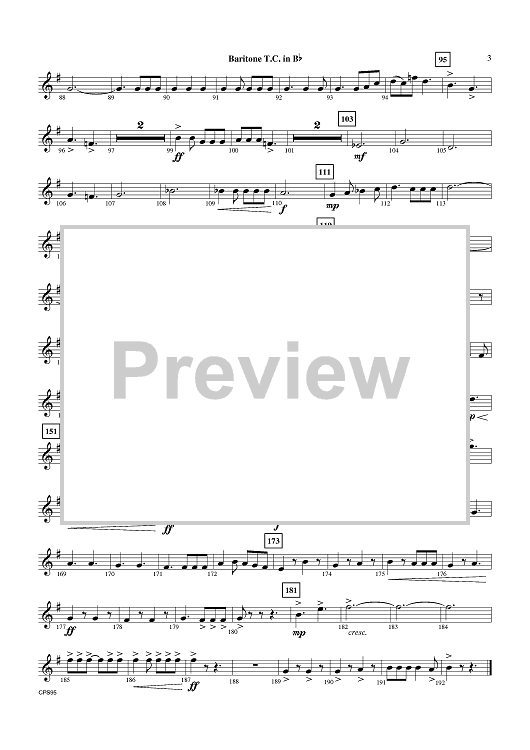 The Journey - Baritone (Treble Clef)