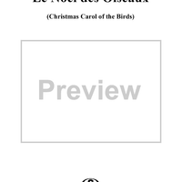 Christmas Carol of the Birds (Le Noël des Oiseaux)
