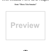Trio Sonata no. 3 in E major - op. 2, no. 9  (HWV394)