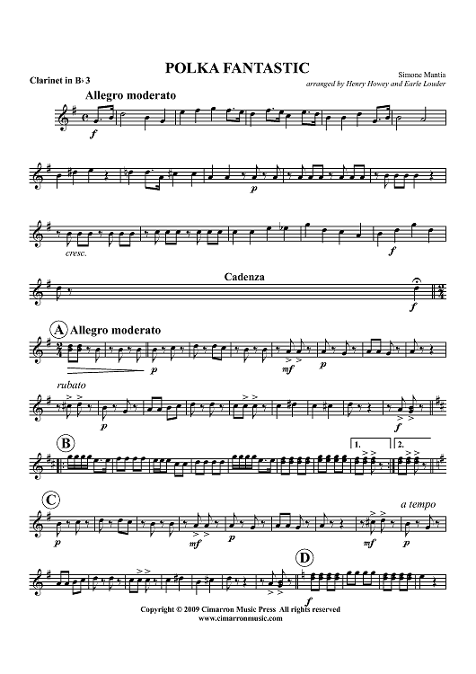 Polka Fantastic - Clarinet 3 in Bb