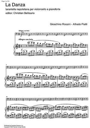La Danza (taranetella napoletana) - Score