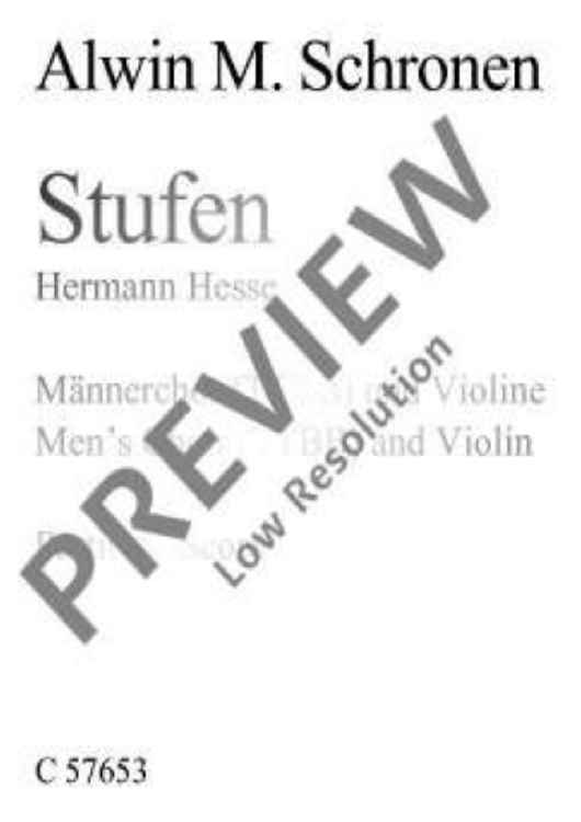 Stufen - Choral Score