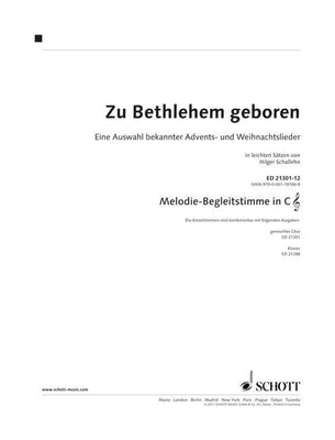 Zu Bethlehem geboren - Melody Obligato In C (violin Clef): Treble Reco...