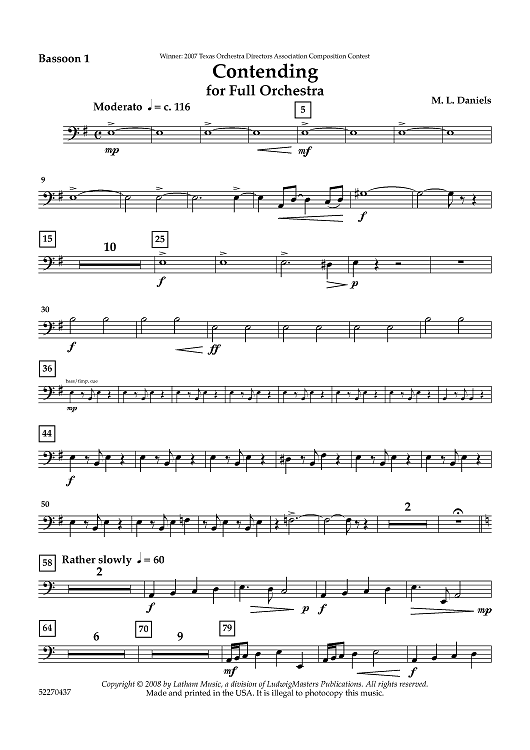 Contending - Bassoon 1