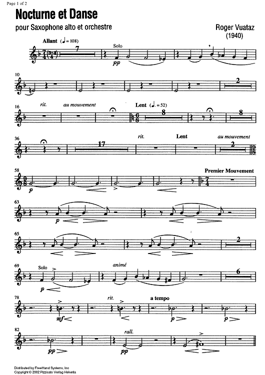 Nocturne et Danse Op.58 No. 2 - Horn in F 1