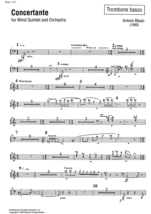 Concertante - Bass Trombone