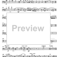 Konzert for horn and string orchestra op.107 [set of parts] - Double Bass