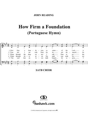 How Firm a Foundation (Portuguese Hymn)