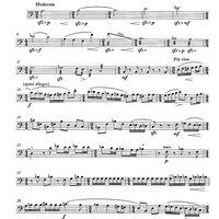 Konzert for horn and string orchestra op.107 [set of parts] - Cello