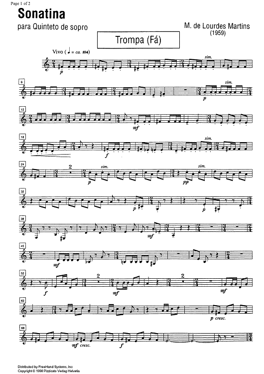Sonatina - Trumpet in F