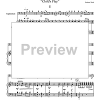 Sonata for Euphonium and Piano "Child's Play" - Piano Score