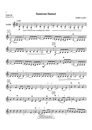 Sonoran Sunset - Violin 3/Viola