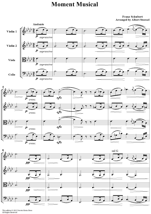 Moment Musical - Score