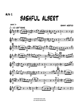Bashful Albert - Alto Sax 1