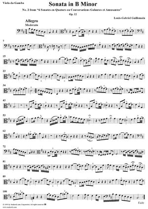 Sonata No. 2 in B Minor - Viola da gamba