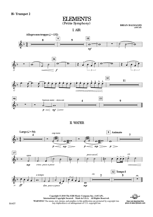 Elements (Petite Symphony) - Bb Trumpet 2