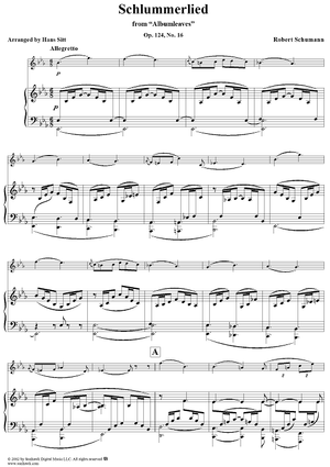Albumleaves, Op. 124, No. 16, "Schlummerlied" (Slumber song), - Piano