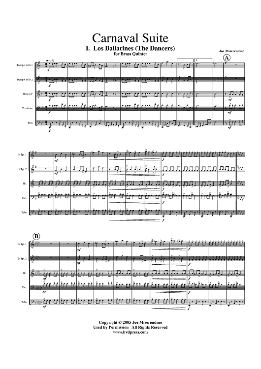 Carnaval Suite - Score