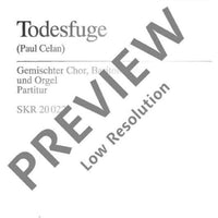 Todesfuge - Choral Score
