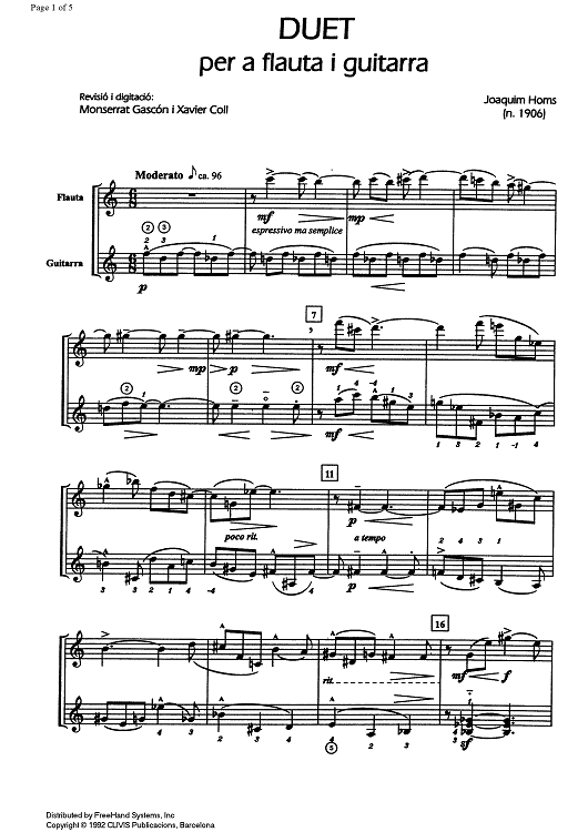 Duet - Score